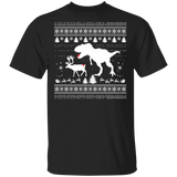T-Rex Attack Moose Ugly Sweater Dino Christmas Shirts