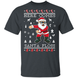 Here Comes Santa Floss Ugly Christmas Sweater