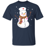 Nurse Snowman T-Shirt Funny Christmas