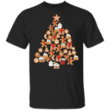Gingerbread Man Christmas Tree Gingerbread Decor T-shirt