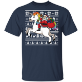 Unicorn Christmas Santa Adults Claus Unicorn T-shirt Unicorn Christmas Santa Adults Claus Unicorn T-shirt