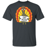 Turkey Eat Pizza Funny Thanksgiving T-Shirt Adult Day