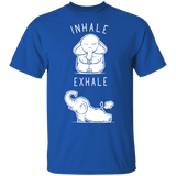 Yoga T Shirt Funny Elephant Inhale Exhale Yoga T Shirt