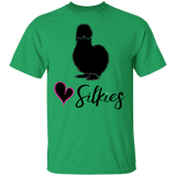 Silkie Chickens Shirt- Silkies -Love Silkies Chicken T-shirt Black