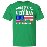 Proud Wife of a Veteran USA Tshirt