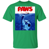 Paws Jaws Funny Cat T-Shirt