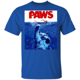 Paws Jaws Funny Cat T-Shirt