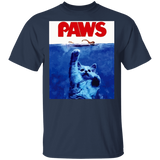 Paws Jaws Funny Cat T-Shirt