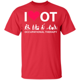 I Heart Love Ot Occupational Therapy Shirt