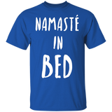 Funny Yoga T-Shirt Namaste In Bed