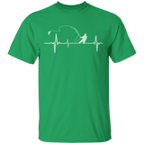 Fishing heartbeat t-shirt