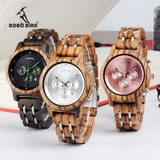 Women Wooden Watches Orologio da donna Luxury Wood Metal Strap