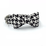 HOUNDSTOOTH | DOG COLLAR & BOW TIE