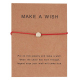 Fashion Woven Adjustable Bracelet With Card