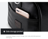 Black Leather Holdall bag