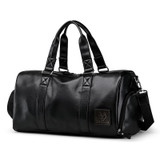 Black Leather Holdall bag