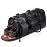 Black Leather Holdall bag