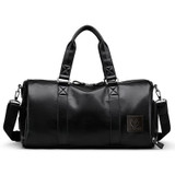 Black Leather Holdall bag
