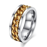 Titanium Chain Spinner Ring