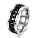 Titanium Chain Spinner Ring