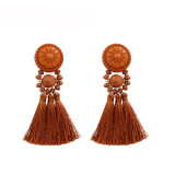 Vintage Beaded Tassel Earrings