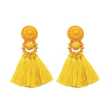 Vintage Beaded Tassel Earrings