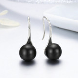 Elegant Round Imitation Pearl Drop Earrings