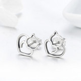 Cute Cat Small Stud Earrings