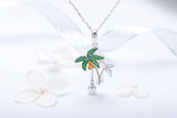 Coconut Tree Women Pendant Necklaces
