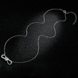 Infinity Love Clear CZ Heart Women Pendant Necklaces