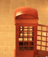 "Call Your Mom!" Red Phone Booth Clockwork Music Box