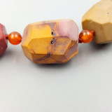 Ochre Rainbow Australian Mookaite Biscuit Necklace