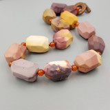 Ochre Rainbow Australian Mookaite Biscuit Necklace
