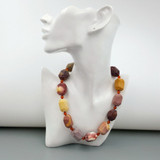 Ochre Rainbow Australian Mookaite Biscuit Necklace