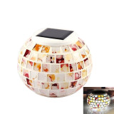 Mosaic Glass Jar Colour Changing Solar Power Garden Lamps