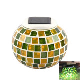 Mosaic Glass Jar Colour Changing Solar Power Garden Lamps