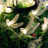 Dragonfly 20 LED Solar Garden String Lights