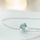 Jewelry Sets 925 Sterling Silver Mermaid Tail Necklaces Ring Earring for Women