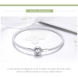 Authentic 100% 925 Sterling Silver Basic Snake Chain Bracelet