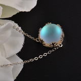 Aurora Borealis Necklace Sterling Silver Elegant Jewelry