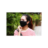 Women Black Bilayer Cotton Mouth Mask Anti Haze Dust Washable Reusable Double Layer Dustproof Mouth-muffle Winter Warm Mask