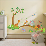 Cartoon Jungle wall stickers
