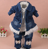 Lace and Denim 3pc