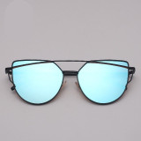 RBRARE 2019 Classic Luxury Sunglasses Women Cateye Vintage Metal Glasses For Women Mirror Retro Lunette De Soleil Femme UV400