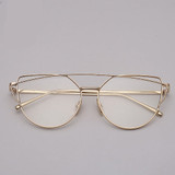 RBRARE 2019 Classic Luxury Sunglasses Women Cateye Vintage Metal Glasses For Women Mirror Retro Lunette De Soleil Femme UV400