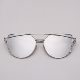 RBRARE 2019 Classic Luxury Sunglasses Women Cateye Vintage Metal Glasses For Women Mirror Retro Lunette De Soleil Femme UV400