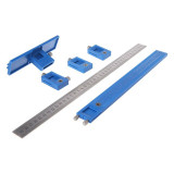 Onnfang Multi-function Drill Punch Locator Furniture Woodworking Drilling Adjustable Dowelling Hole Saw Hand Tool set