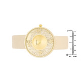 Gold Watch With Leather Strap
