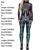 Day of The Dead Skeleton Scary Costume Women Horror Halloween Cosplay Jumpsuit Witch Disguise Devil Female Fancy Carnival Party Day of The Dead Skeleton Scary Costume Women Horror Halloween Cosplay Jumpsuit Witch Disguise Devil Female Fancy Carnival Party