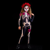 Halloween Scary Skeleton Jumpsuit for Adult and Kids Women Ghost Skull Cosplay Costumes for Children Girls Female Sexy Bodysuit Halloween Scary Skeleton Jumpsuit for Adult and Kids Women Ghost Skull Cosplay Costumes for Children Girls Female Sexy Bodysuit
